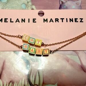 Melanie Martinez Cry Baby block Necklace